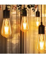 Tungsten Filament Antique Glass Bulb 40-Watts E27 LED Yellow Decorative For Home , Living Room, Restaurant Pack of 1