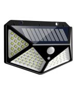 E-Made 100 LED Solar Outdoor Emergency Solar Lights with 5.5V Panel, Motion Sensor for Home and Garden Pack of 1