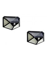 E-Made 100 LED High Bright Outdoor Emergency Solar Lights with Motion Sensor for Home and Garden Pack of 1
